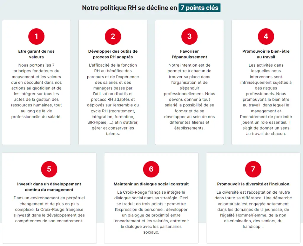 Politique RH Croix rouge